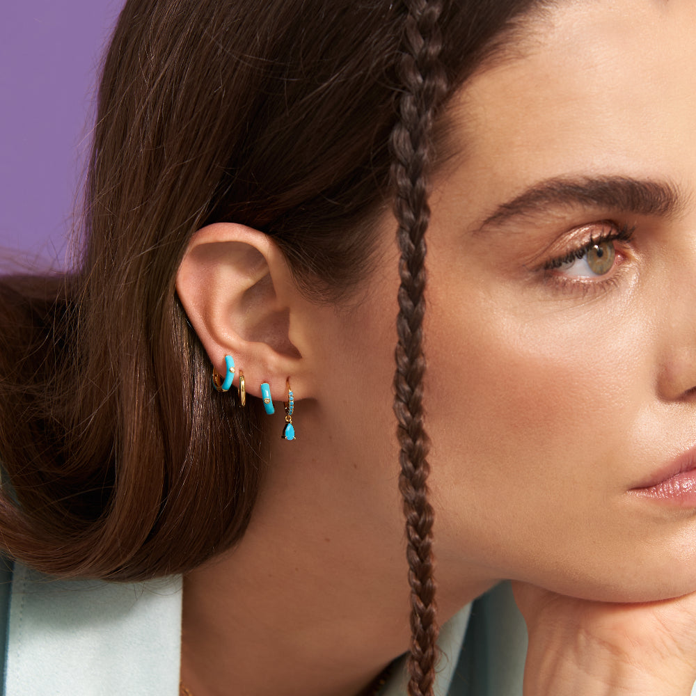 TURQUOISE BEIRUT EARRINGS