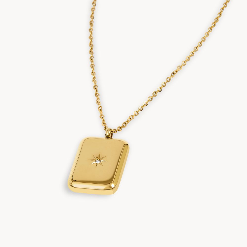 SQUARE SPARK NECKLACE