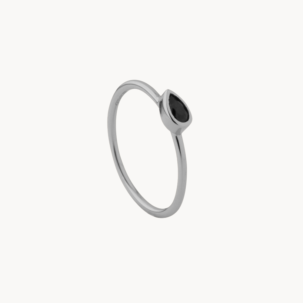 BLACK DROP RING