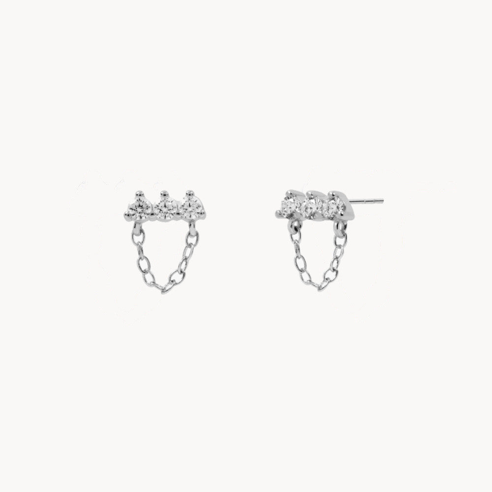 WHITE BRITT EARRINGS