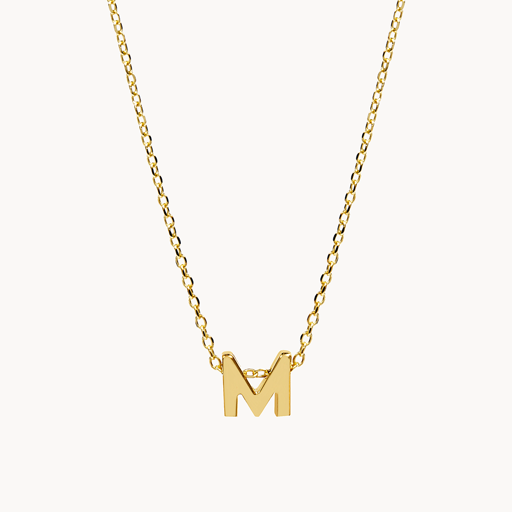 PLAIN INITIAL NECKLACE