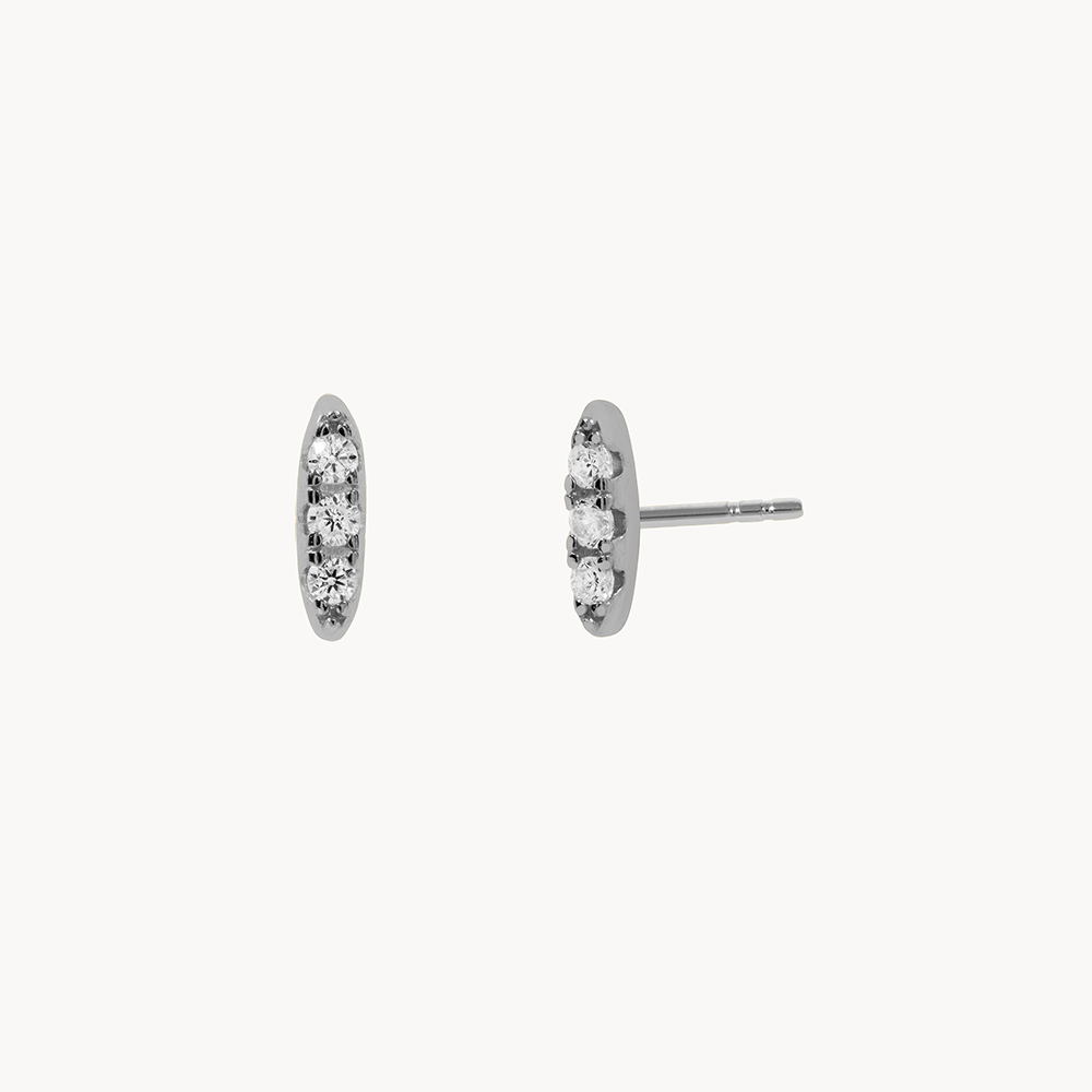 MINI PORT WHITE EARRINGS