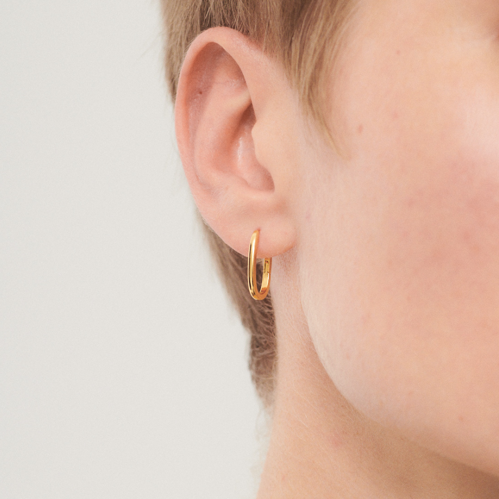 SIMPLE OVALE EARRINGS