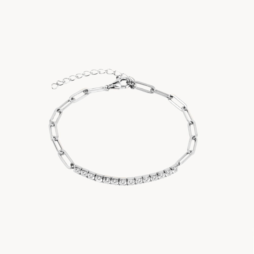 TENNIS CHAINED BRACELET