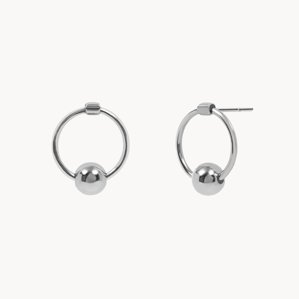 CIRCLE BALL EARRINGS