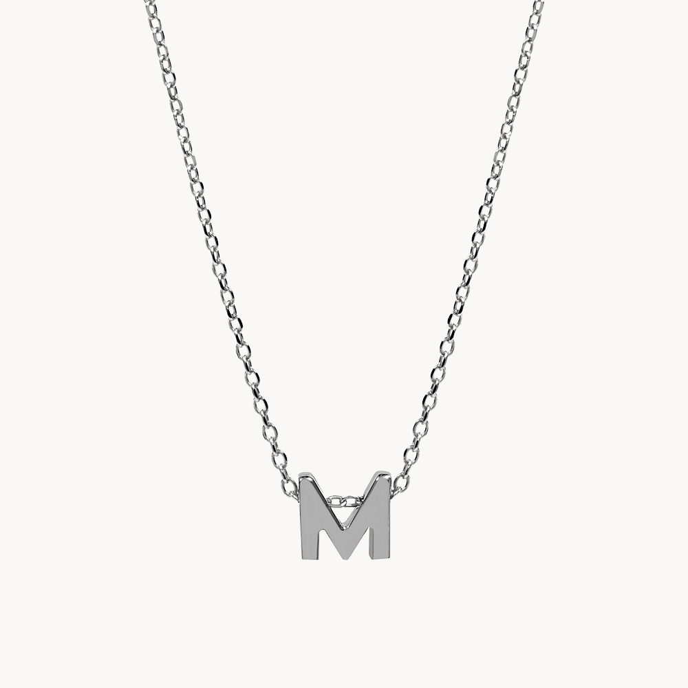 PLAIN INITIAL NECKLACE