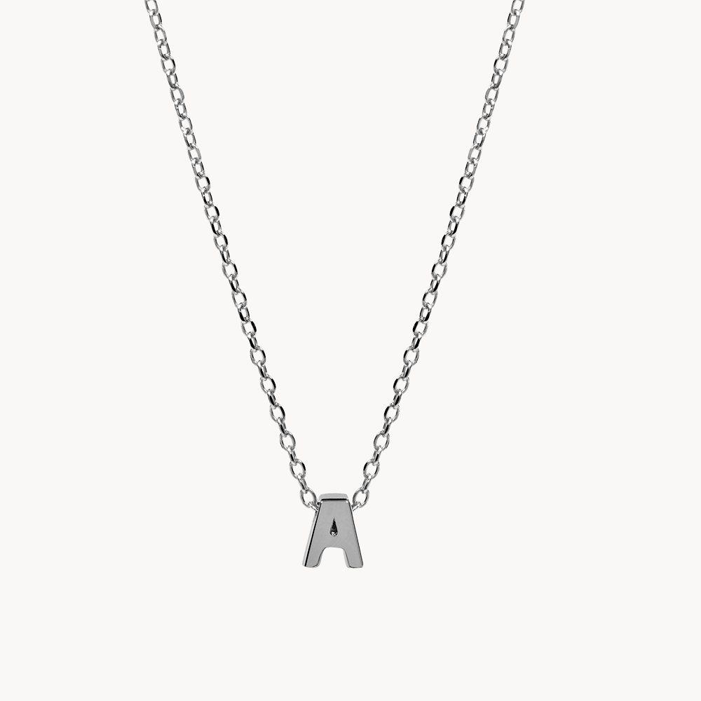 PLAIN INITIAL NECKLACE