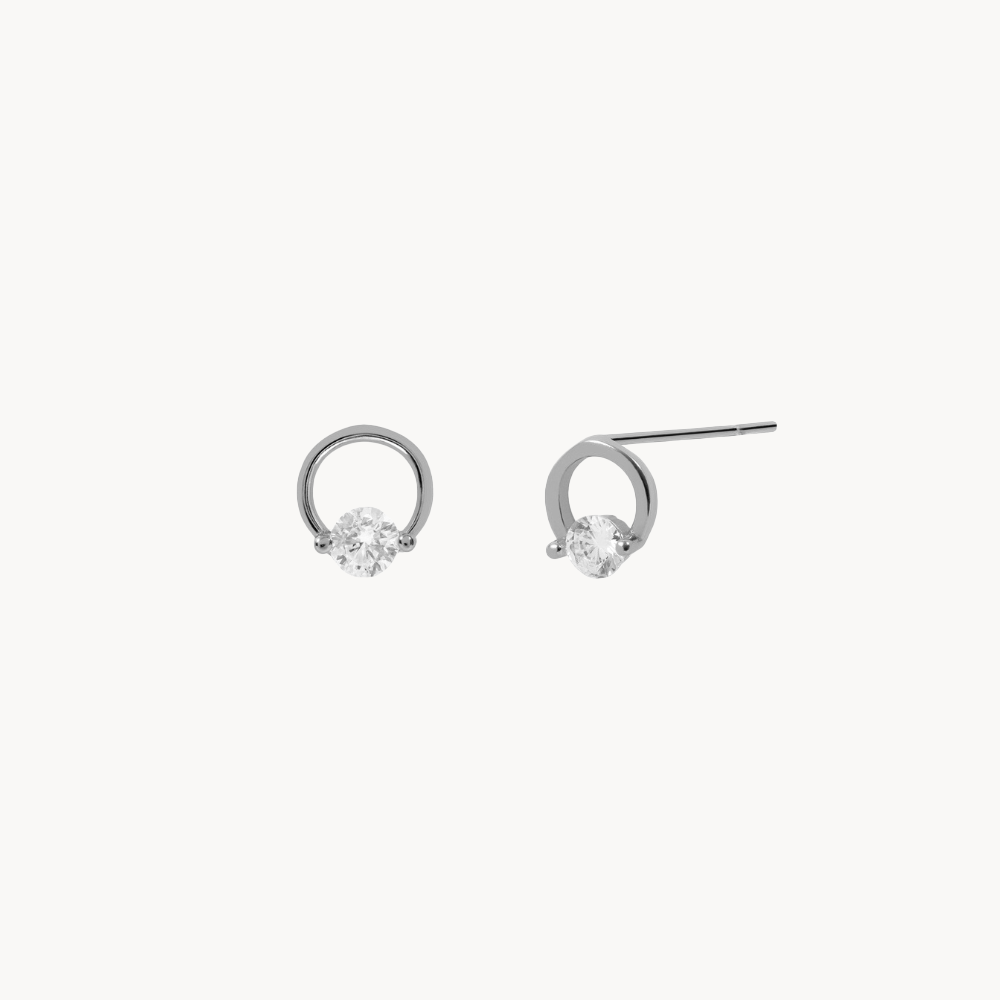 SHINY CIRCLE EARRINGS