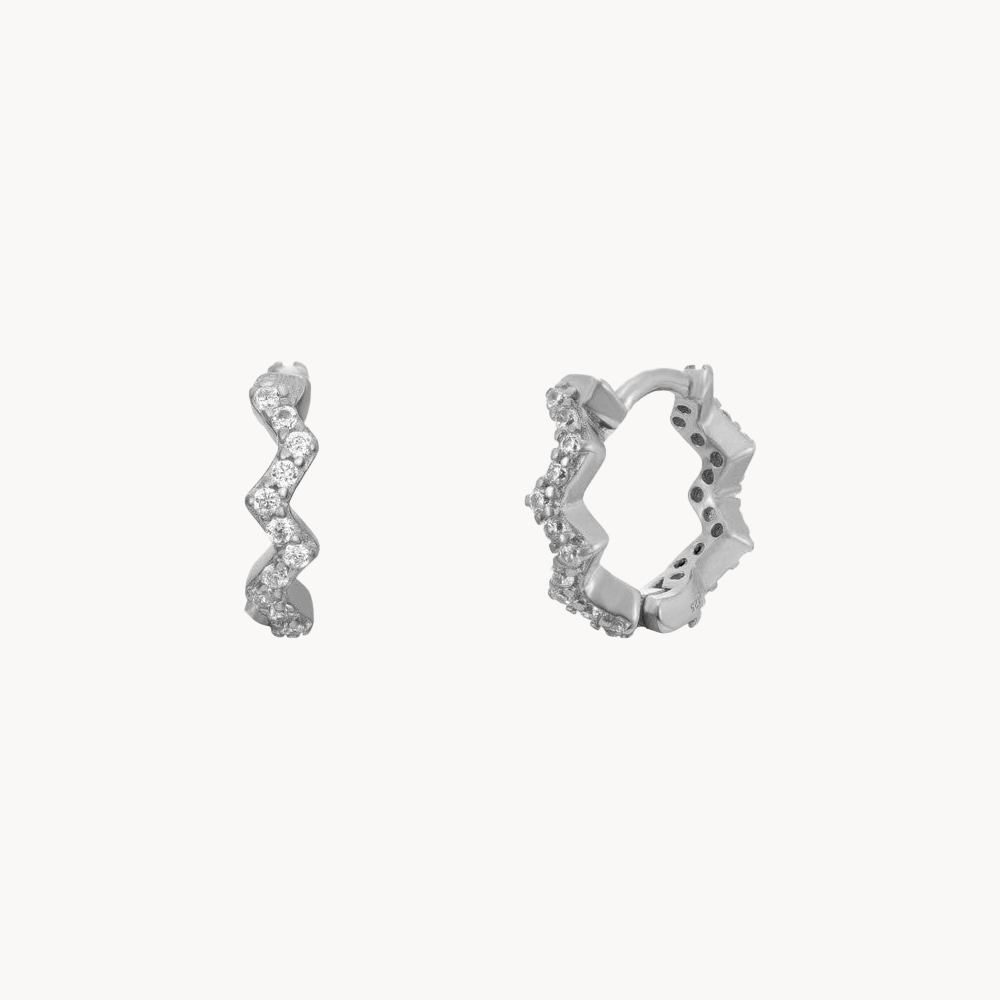 ZIG ZAG HOOPS EARRINGS