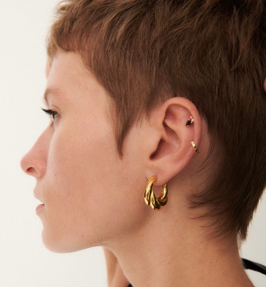 TARGUS ACERO GOLD EARRINGS